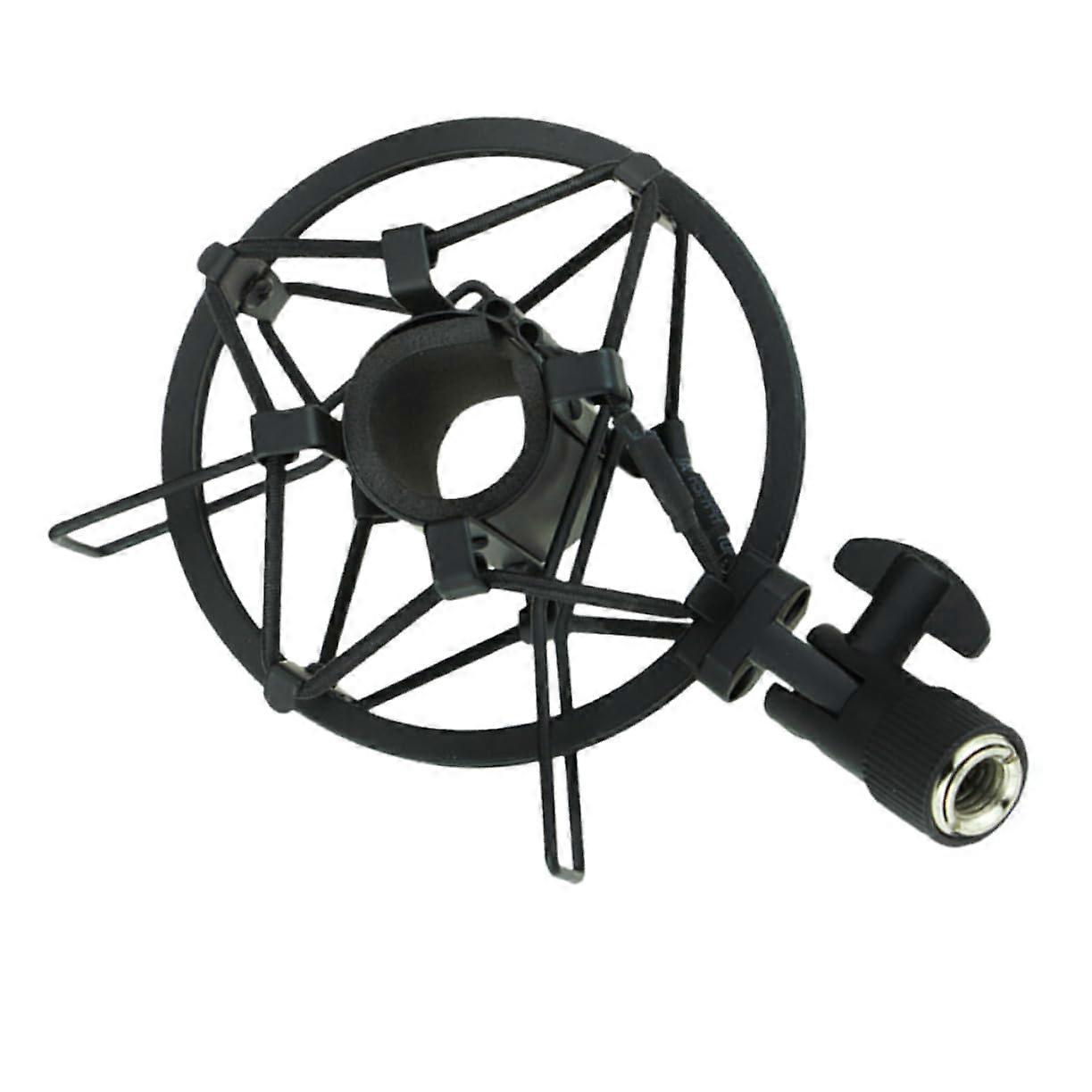 Condenser Microphone Mount Made of Metal Universal Absorption Stand for Precise Sound Recording for Voice Transmission and Recording Black