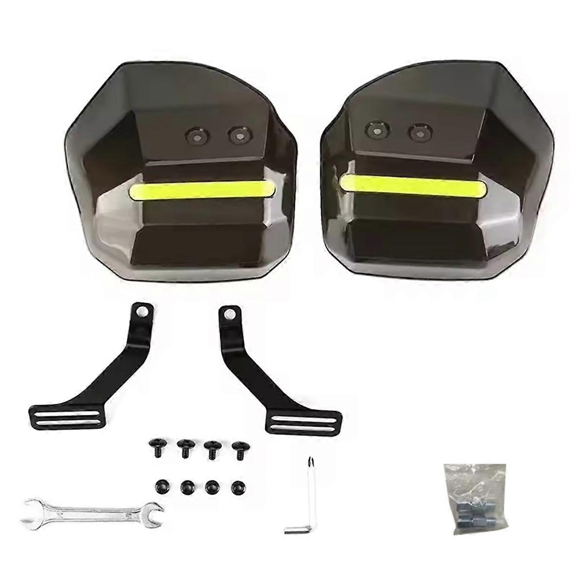 Easy to Install and Disassemble Hand Guard for Scooter Motorcycle ATV with Night Reflective Strip W