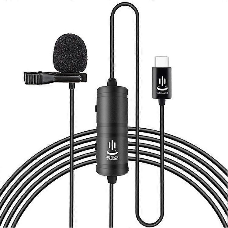 Type-C Dual Modes Lavalier Recording Microphone