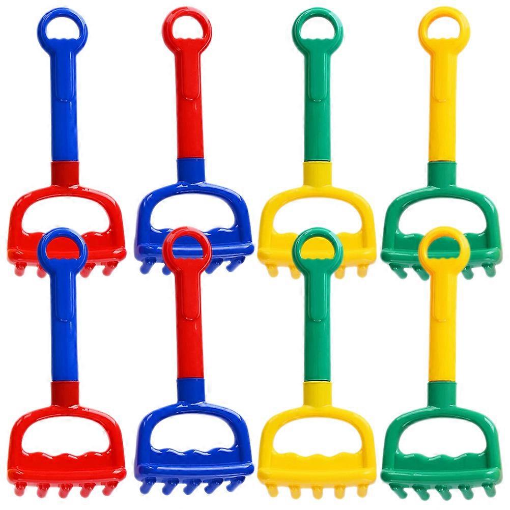 Plastic Kids Beach Toys with Creative Design for Summer Fun Assorted Color Lightweight Safe 8Pcs