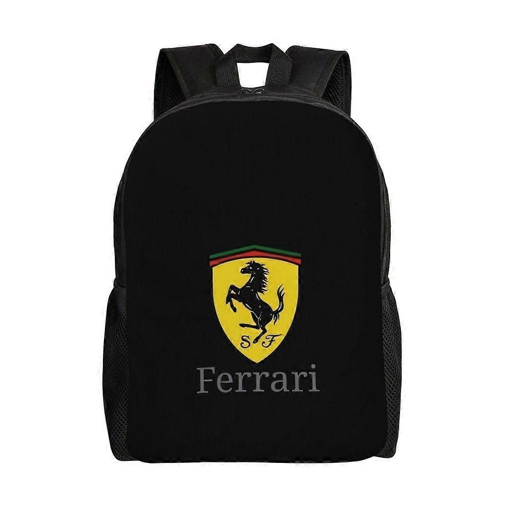 FERRARI حقيبة ظهر متعددة الاستخدامات قابلة للغسل على الطراز غير الرسمي حقيبة ظهر طالب مدرسة عصري أكسفورد قماش حقيبة كمبيوتر للجنسين-hjka2547