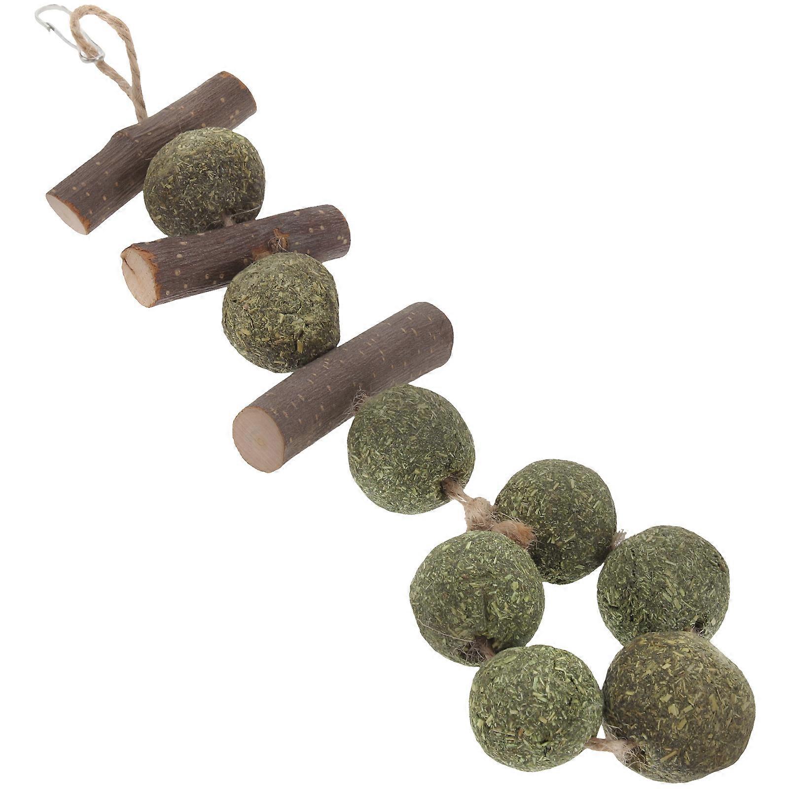 Wooden Pet Chew Toys for Parrot Bunny Hamster Practical Durable