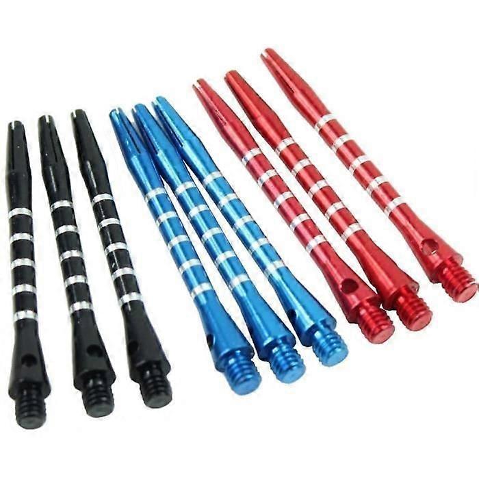 Set of 9 medium size aluminum dart shafts