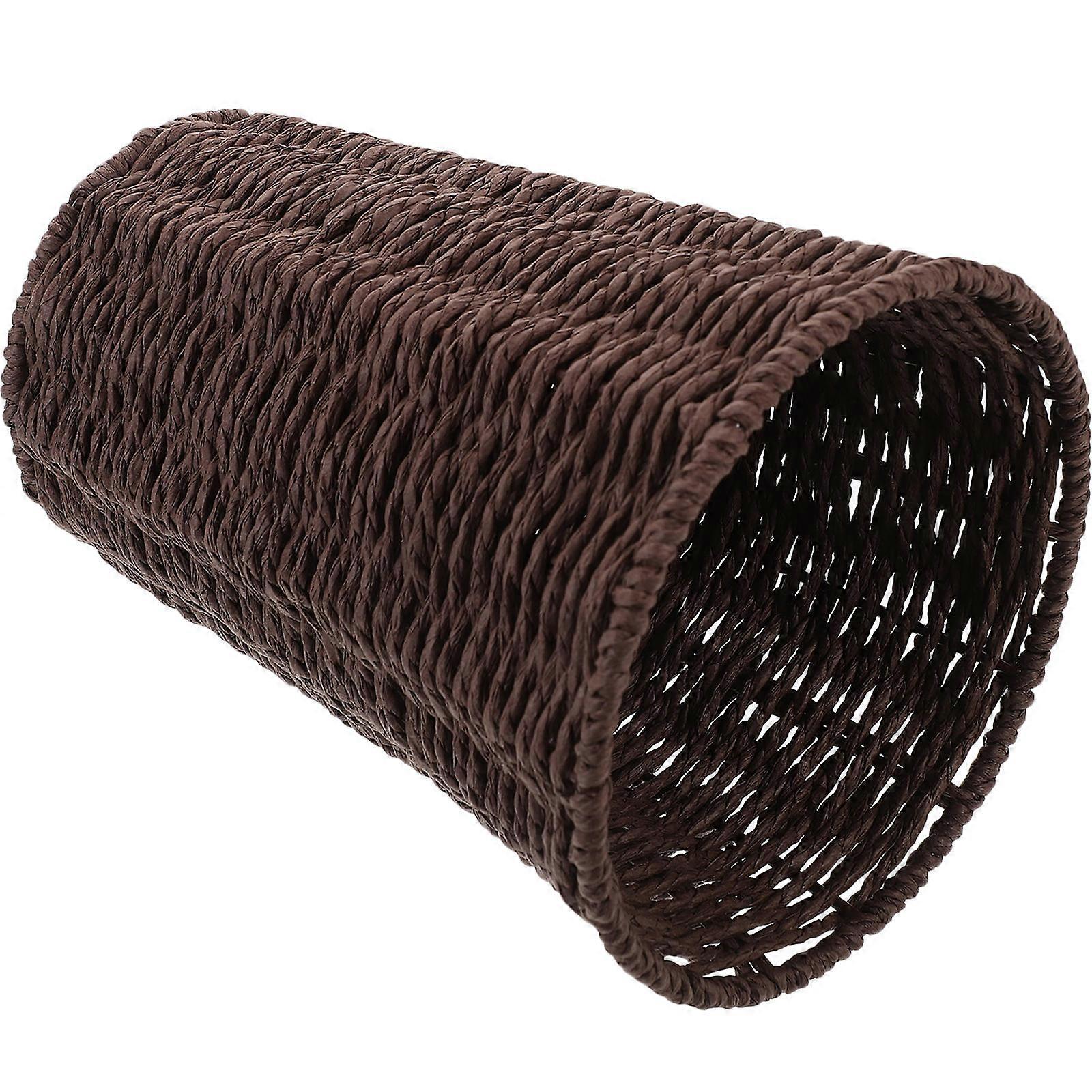 Woven Toys Storage Basket Rattan Style Clothes Basket for Dirty Clothes Random Style