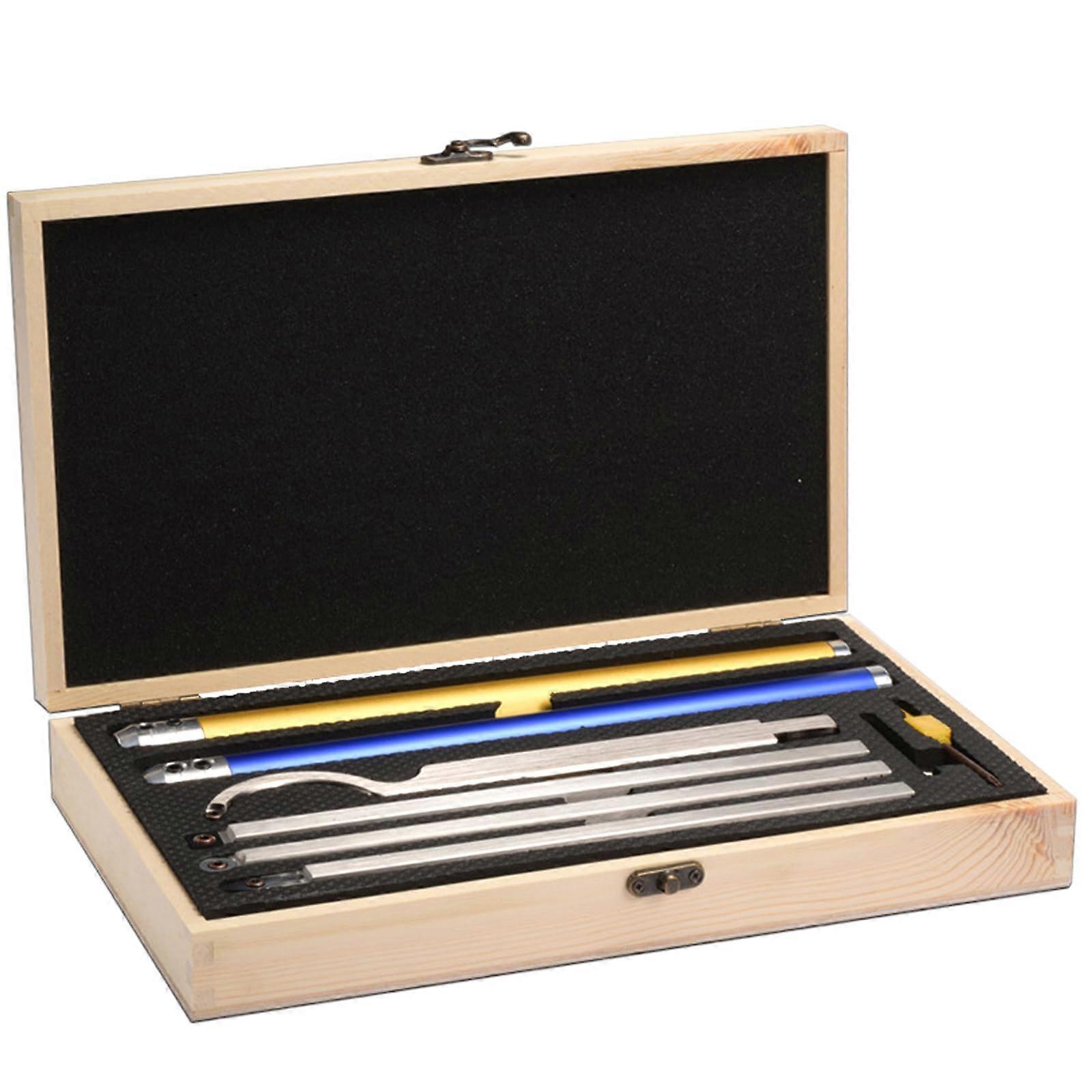 Set of carbidetipped wood turning tools, lathe, roughing finisher, swanneck hollowing tools with round and square rhinestone carbide inserts