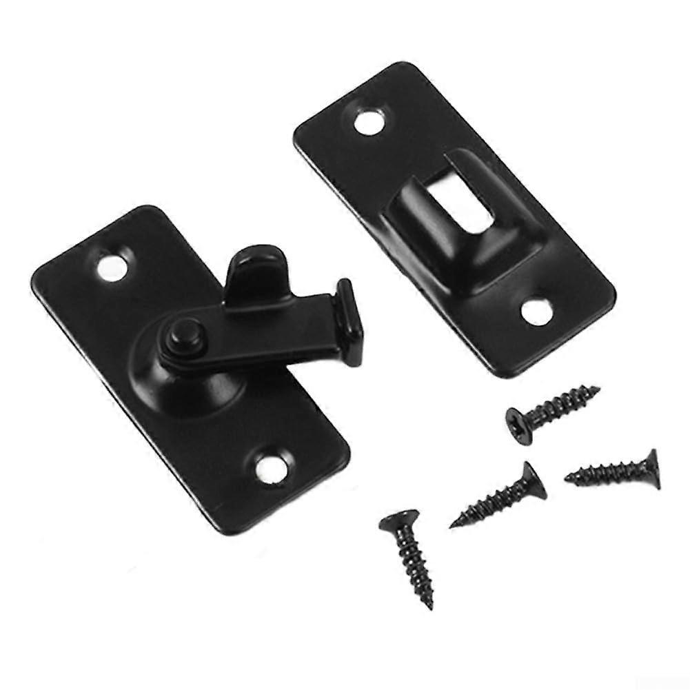 Efficient 90Degree Door Latch for Sliding Doors, Secure Your Home with Ease (Black)