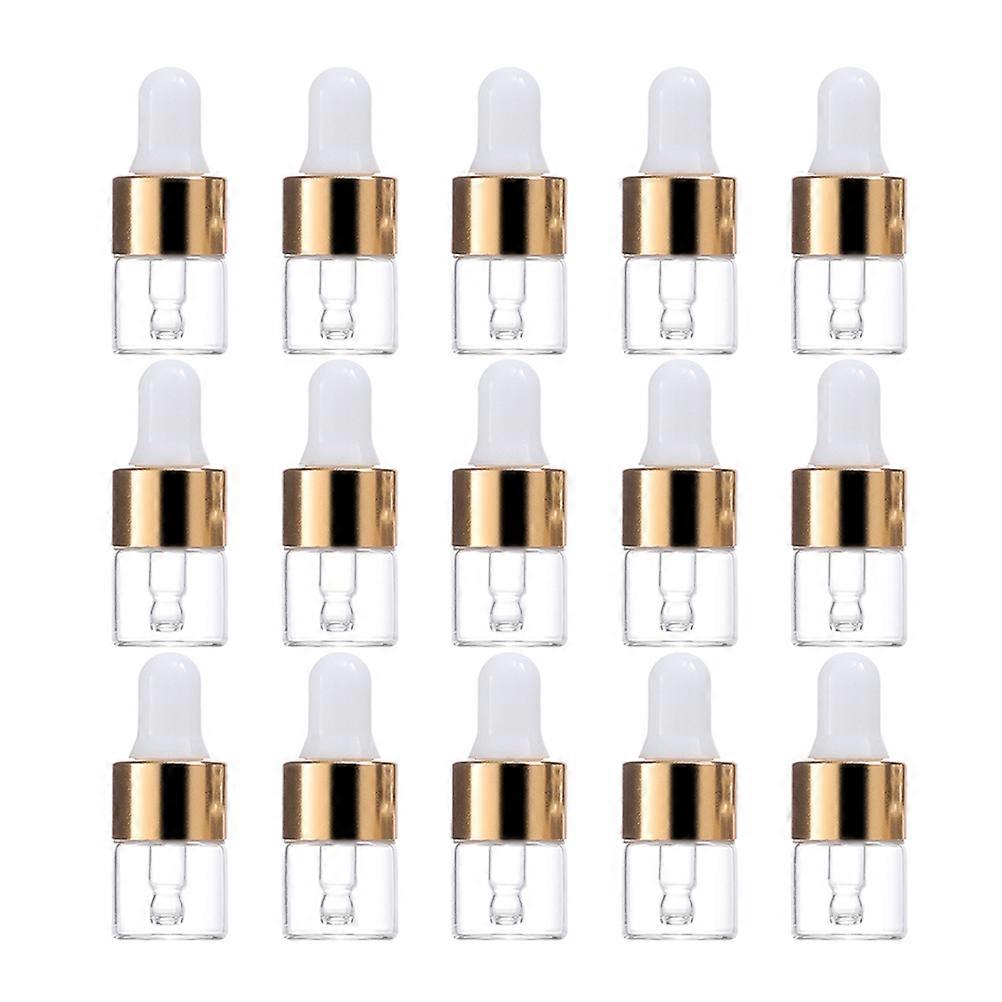 Glass Dropper Bottles with Tight Sealing Effect for Home Use Multi Color 25 Pieces