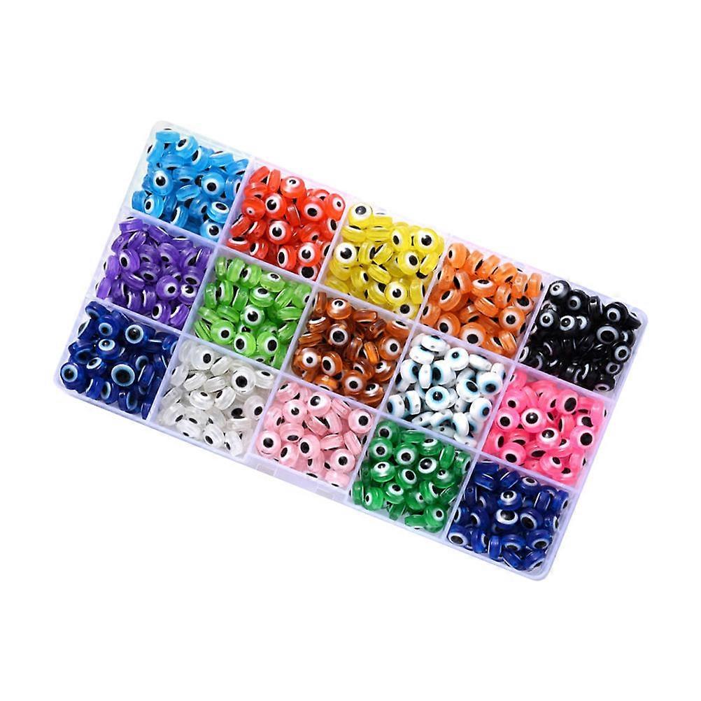 Evil Eye Beads Decorative Craft Making Beads 450-Pcs Assorted Color For DIY Jewelry Making And Projects
