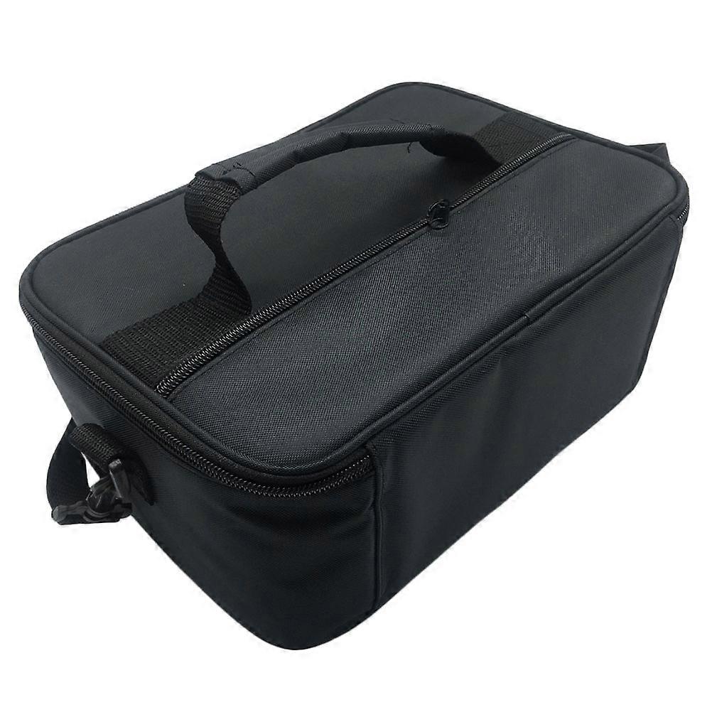 Insulated Lunch Bag with Zipper, Portable Picnic Bag for Camping Outdoor Use with Side Pockets and Handle