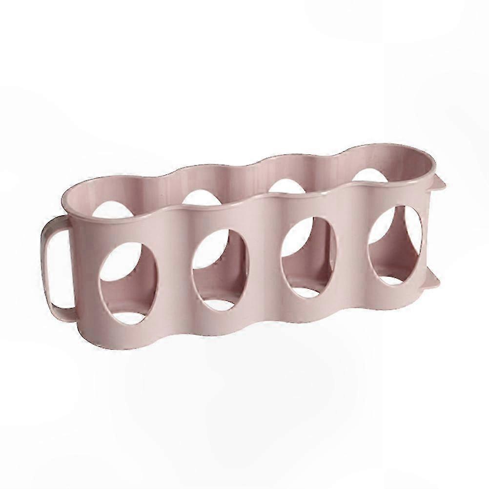 4-Section Plastic Beverage Can Organizer for Refrigerator, Hand Pull Design, Random Color Storage Solution
