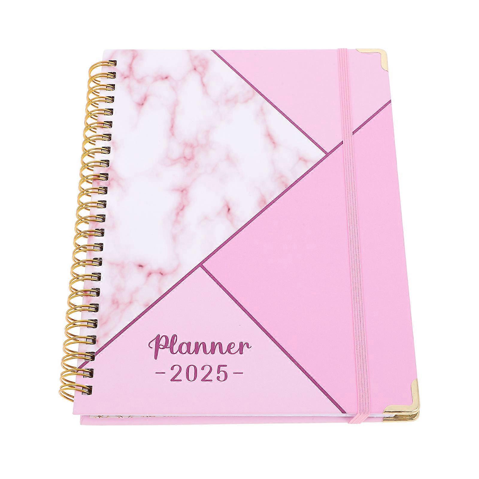 Weekly Planner Notepad Double Wire Binding Vibrant Cover Monthly Schedule Organizer Versatile Writing Notebook for Office Tasks