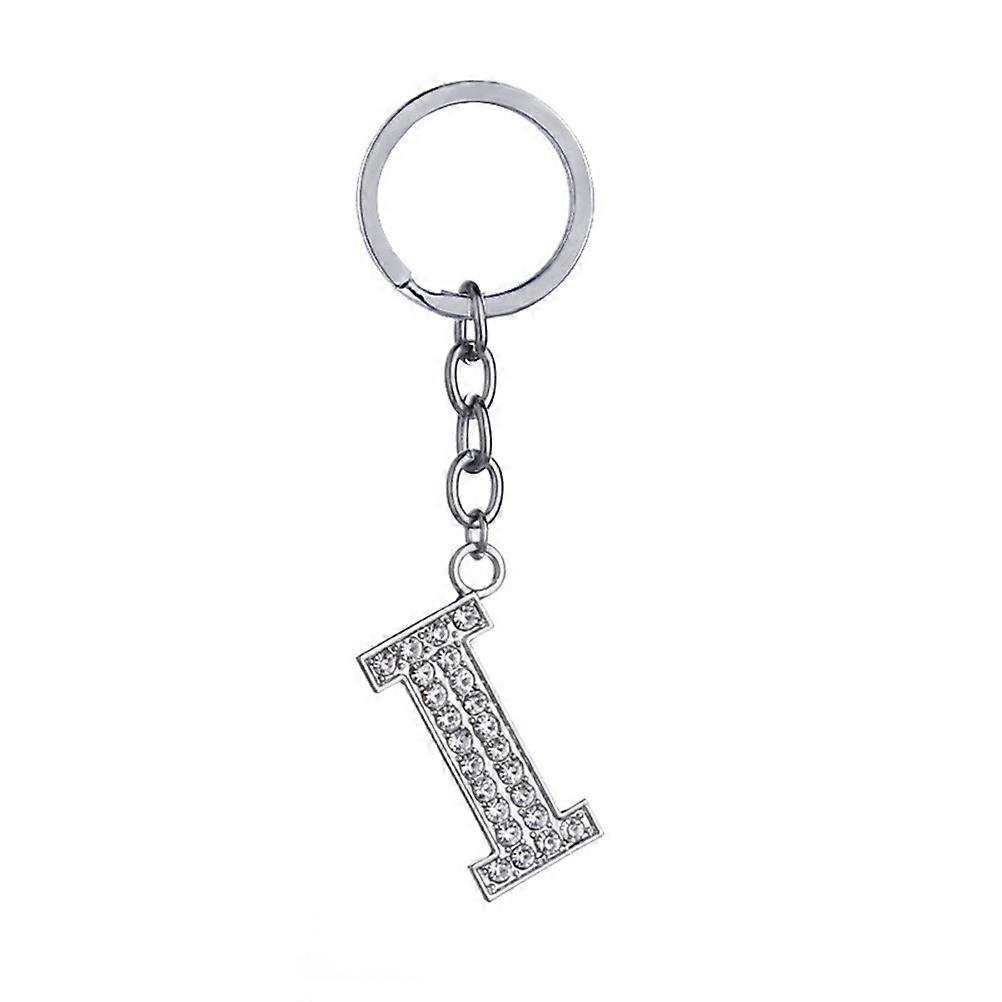 Alphabet Rhinestone Keychain with Strong Material for Secure Key Attachment