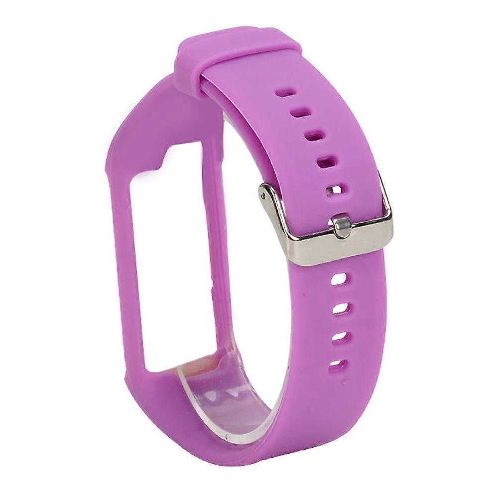 Purple Silicone Wristband for Watch Use Comfortable Adjustable Strap Fits A360/A370 1pc