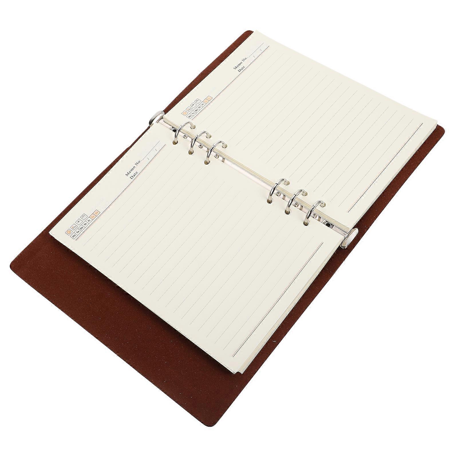 Agenda Planning Notebook Business Loose Leaf Notepad Office A5 Journal