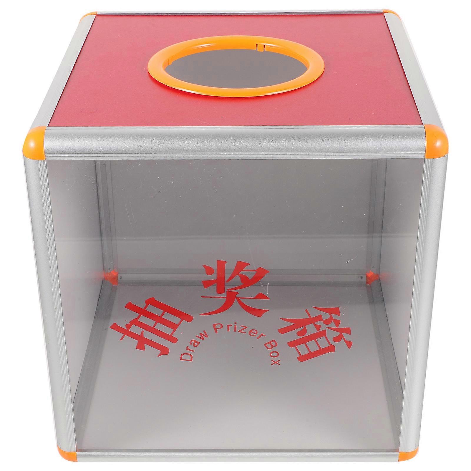 Professional Raffle Box – Reusable Transparent Ticket Holder for Events, Compact Design for Company Meetings, Parties & Gatherings