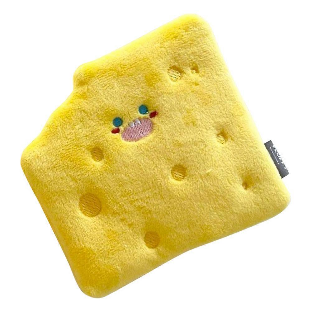Cheese Shaped Dog Sniff Pad Squeaky Pet Foraging Mat 1 Set