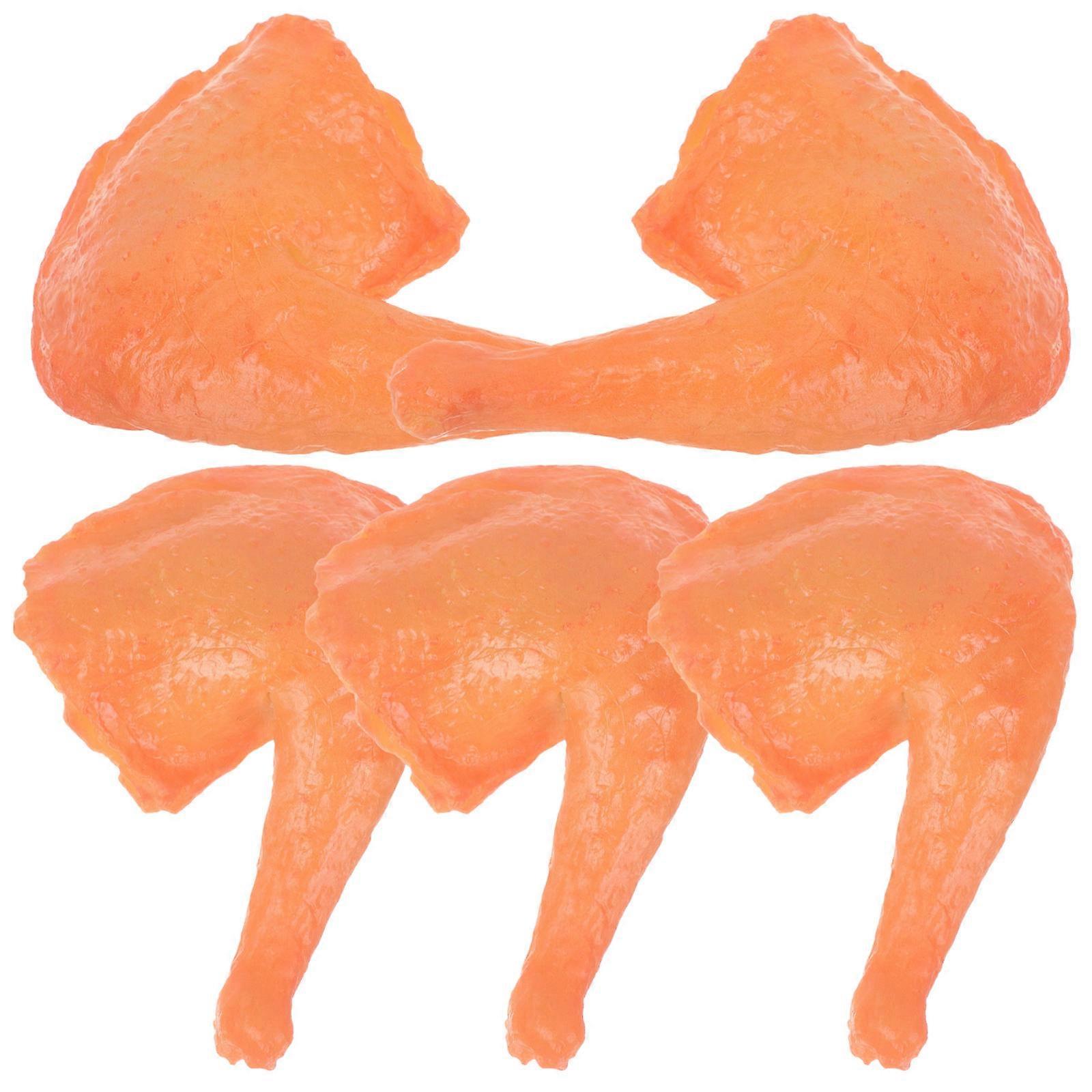 5pcs Realistic Duck Leg Food Models for Photography Props, Kitchen Display & DIY Decoration – Vivid & Lifelike Simulation