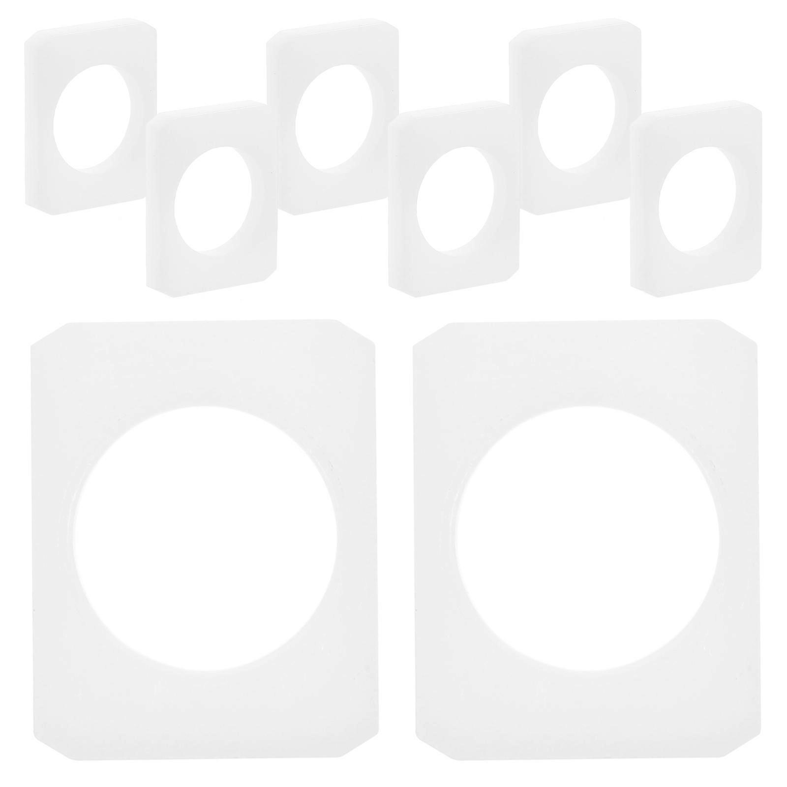 8pcs White Plastic Seat Bushings for Car Use Ensuring Stability and Comfort