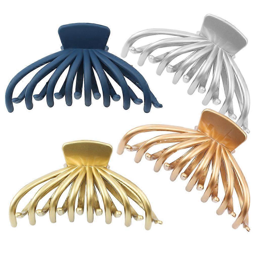 4 قطع مقاطع مخلب الشعر للفتيات قوة قبضة قوية مثالية للاستخدام في الهواء الطلق للمكتب المنزلي