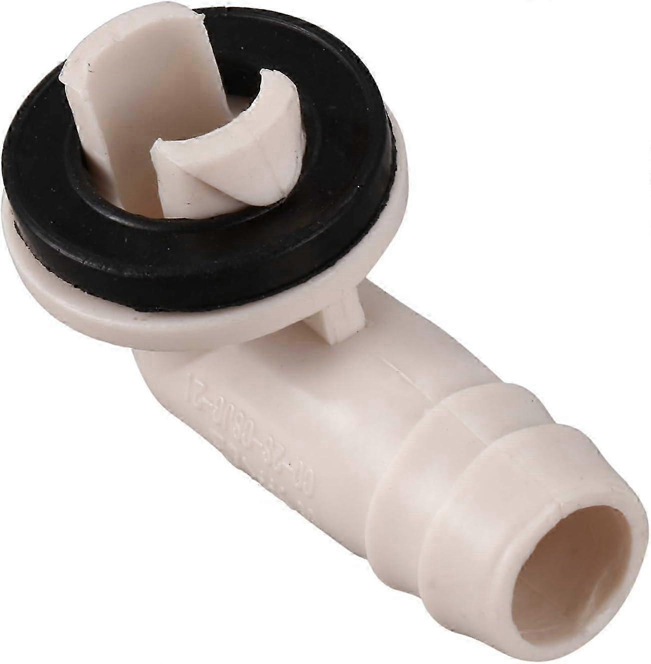 Air Conditioner Drain Hose Connector Elbow Fitting with Rubber Ring for -Split Units and AC Window Unit 3/5 Inch (15 mm)
