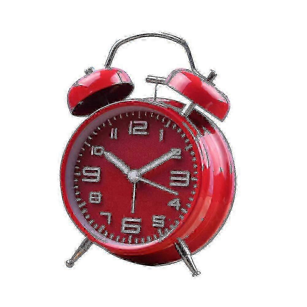 2025 Classical Retro Twin Bell Alarm Clock, Double Bell Alarm Clock With Backlight,desk Clock Table Clock