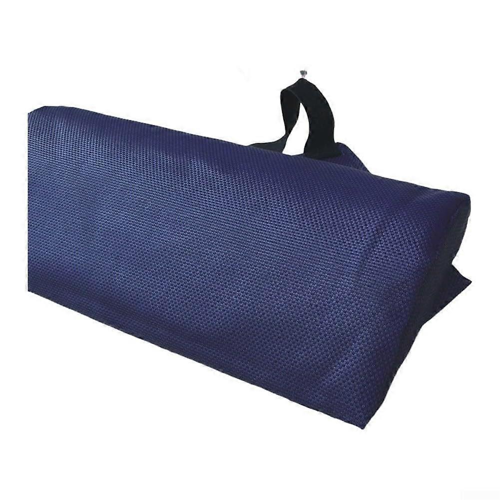 Adjustable Ergonomic Pillow for Deck Chairs with Breathable Fabric (Navy Blue)
