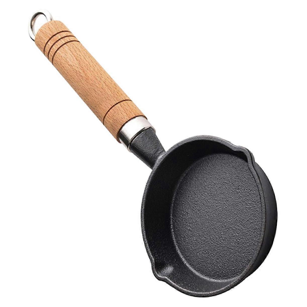 Mini Cast Iron Skillet for Induction Hob Lightweight Portable Cookware for Family and Restaurant Use