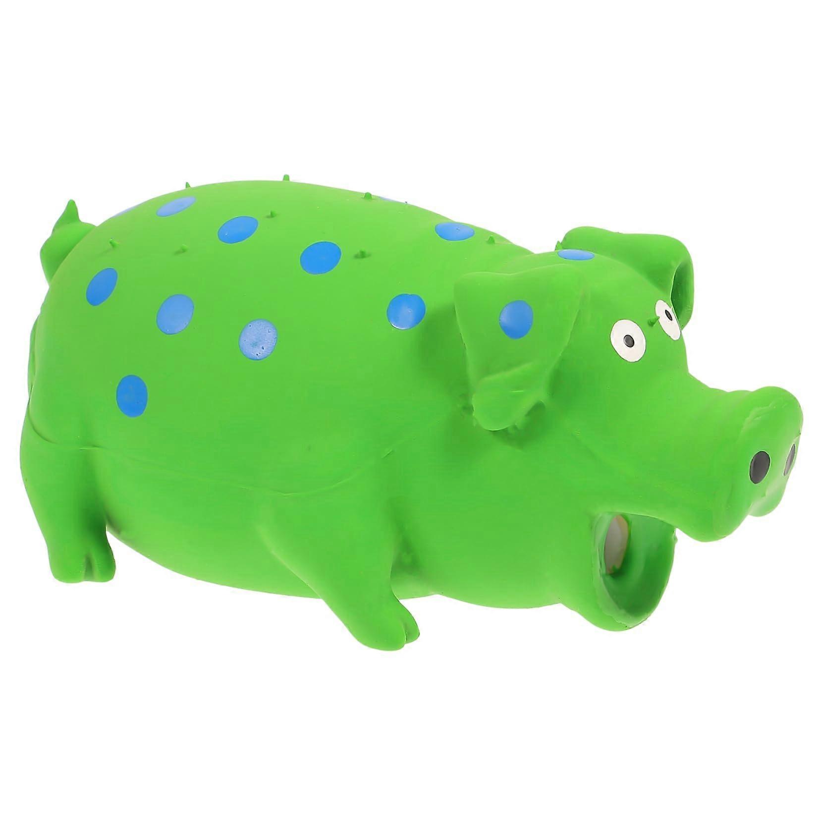 Simulated Latex Pig Dog Chew Toy for Teeth Grinding and Cleaning