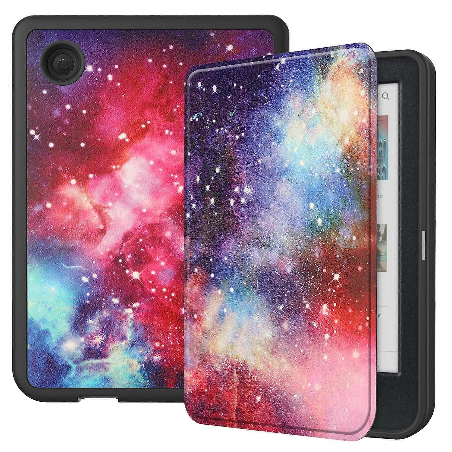 Für Kobo Clara Colour Clara BW Case Pattern Printing PU Leder Folio E-Reader Hülle mit Auto Sleep