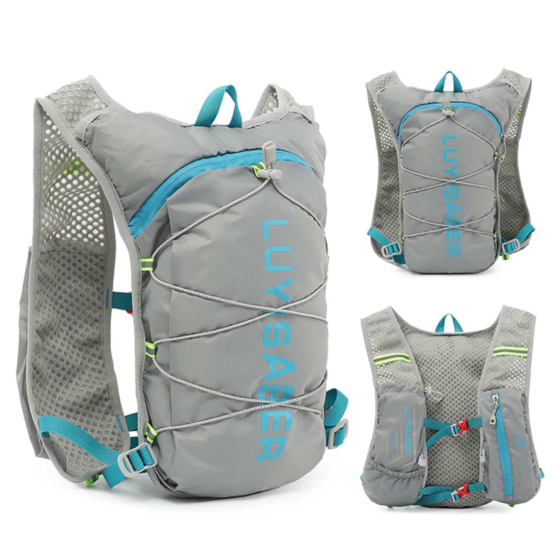 Running Backpacks Hydration Vest Lightweight Breathable Adjustable Chest Straps Reflective Design For Outdoor Climbing