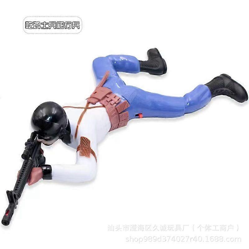 Electric Toy Crawling Soldier For Kids Realistic Men Action Figures Simulation Soldier Plastic Army Men Playset With Crawling Action For Birthday Part