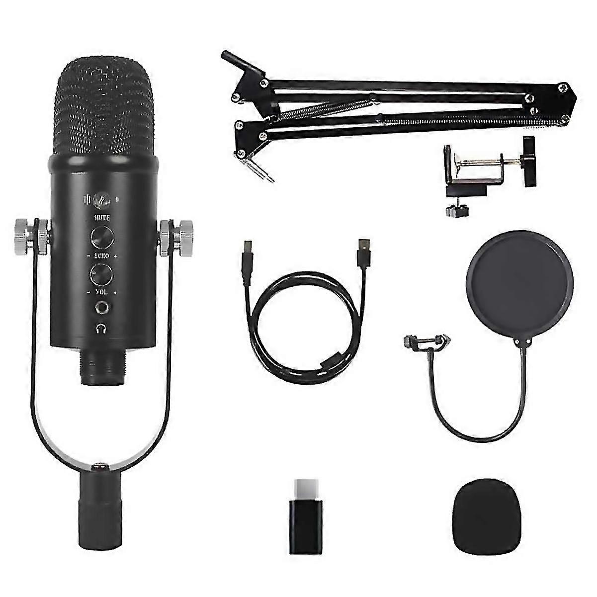For Usb Microphone Professional Plug Play Studio Microphone With Stand