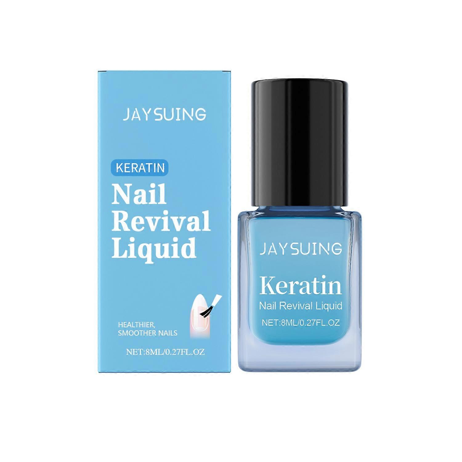 1-6x JAYSUING Nail Revival Liquid 8ml Vitamin E Moisturizing Nail Strengthener for Nail Cracking / D