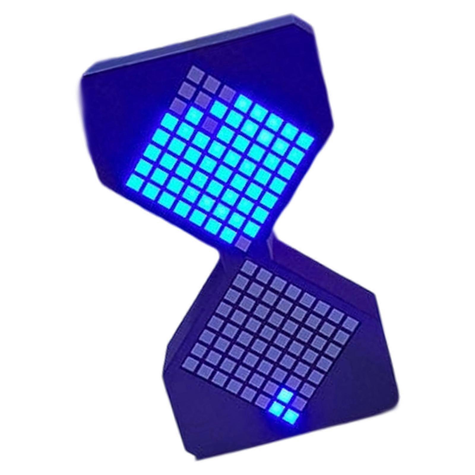 1-30 Minutes LED Digital Sand Timer Night Light USB Charging Modern Decoration For Time Management Relaxation Black and blue