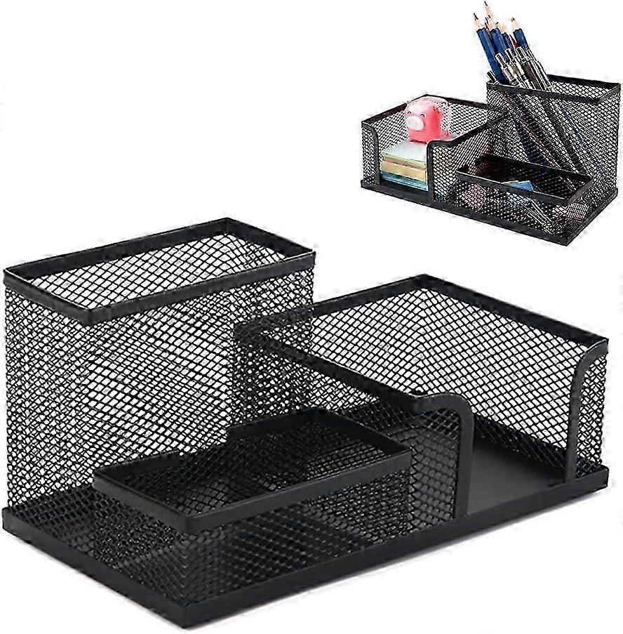Mesh organizer in metal with pen holder, pen stand, desk