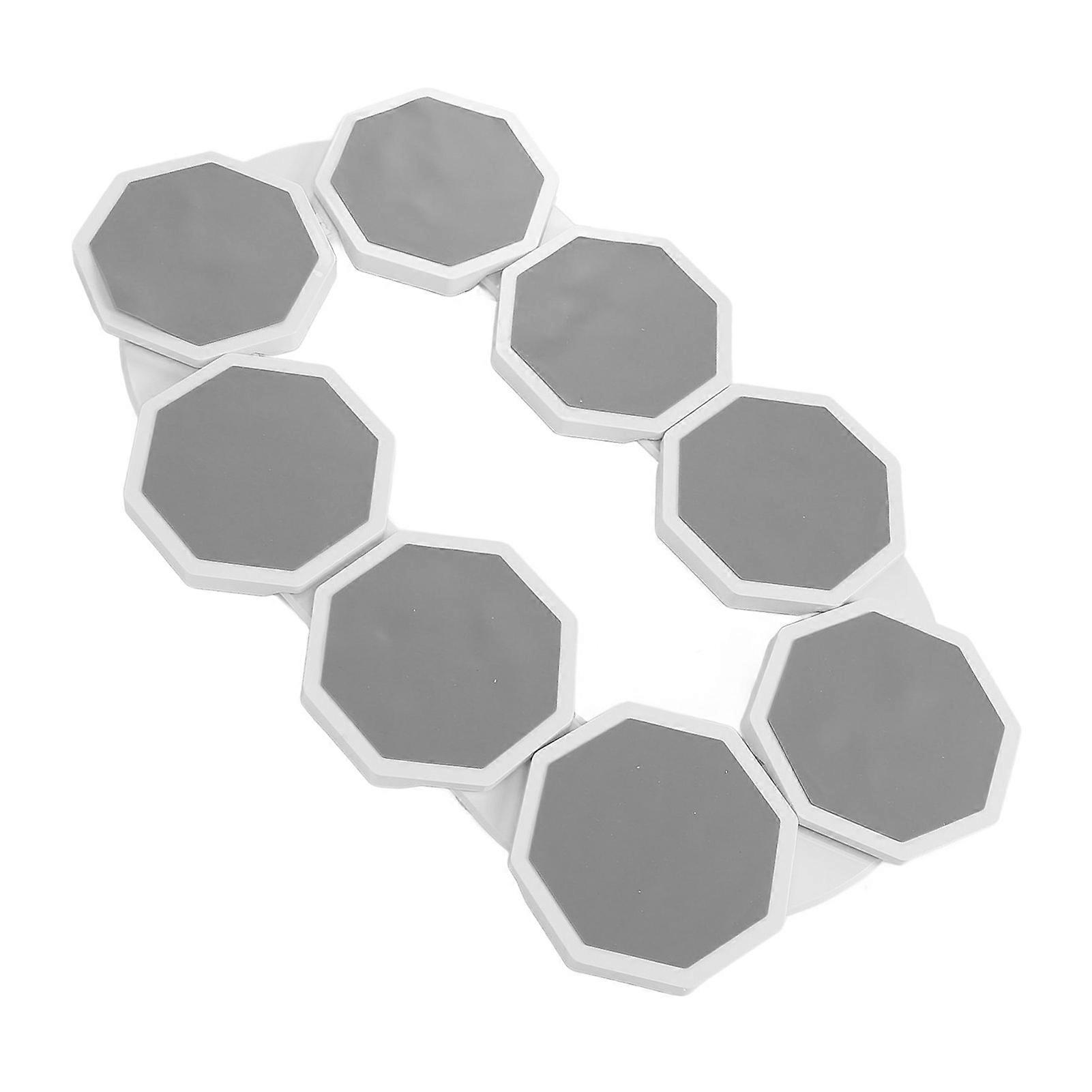 Expandable 360° Rotating ABS Turntable for Oblong Dining Tables