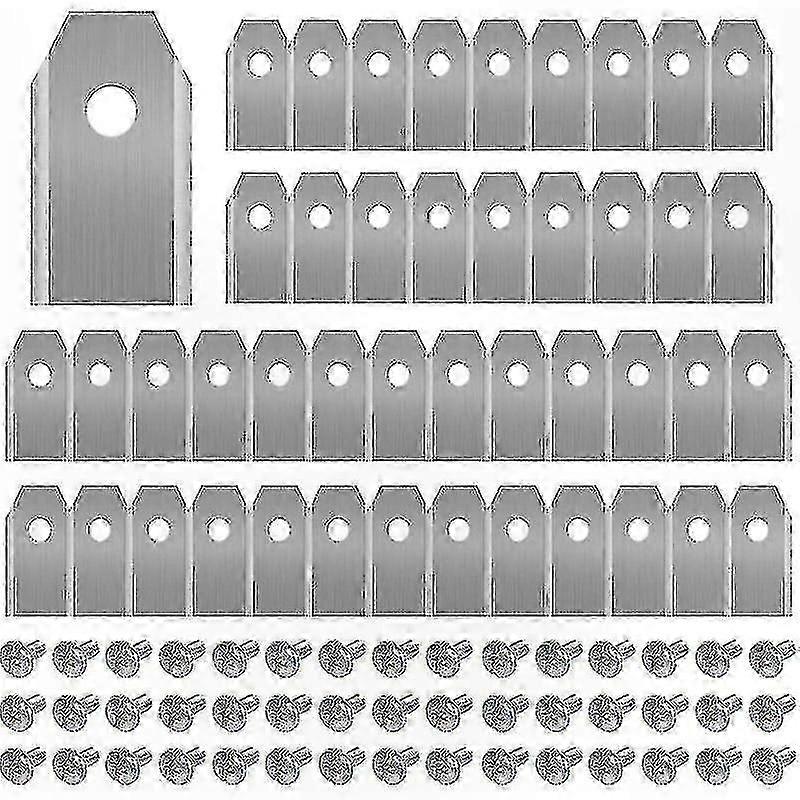 Titanium Replacement Blades for Robotic Lawn Mowers - 45 Pack Compatible with Multiple Brands