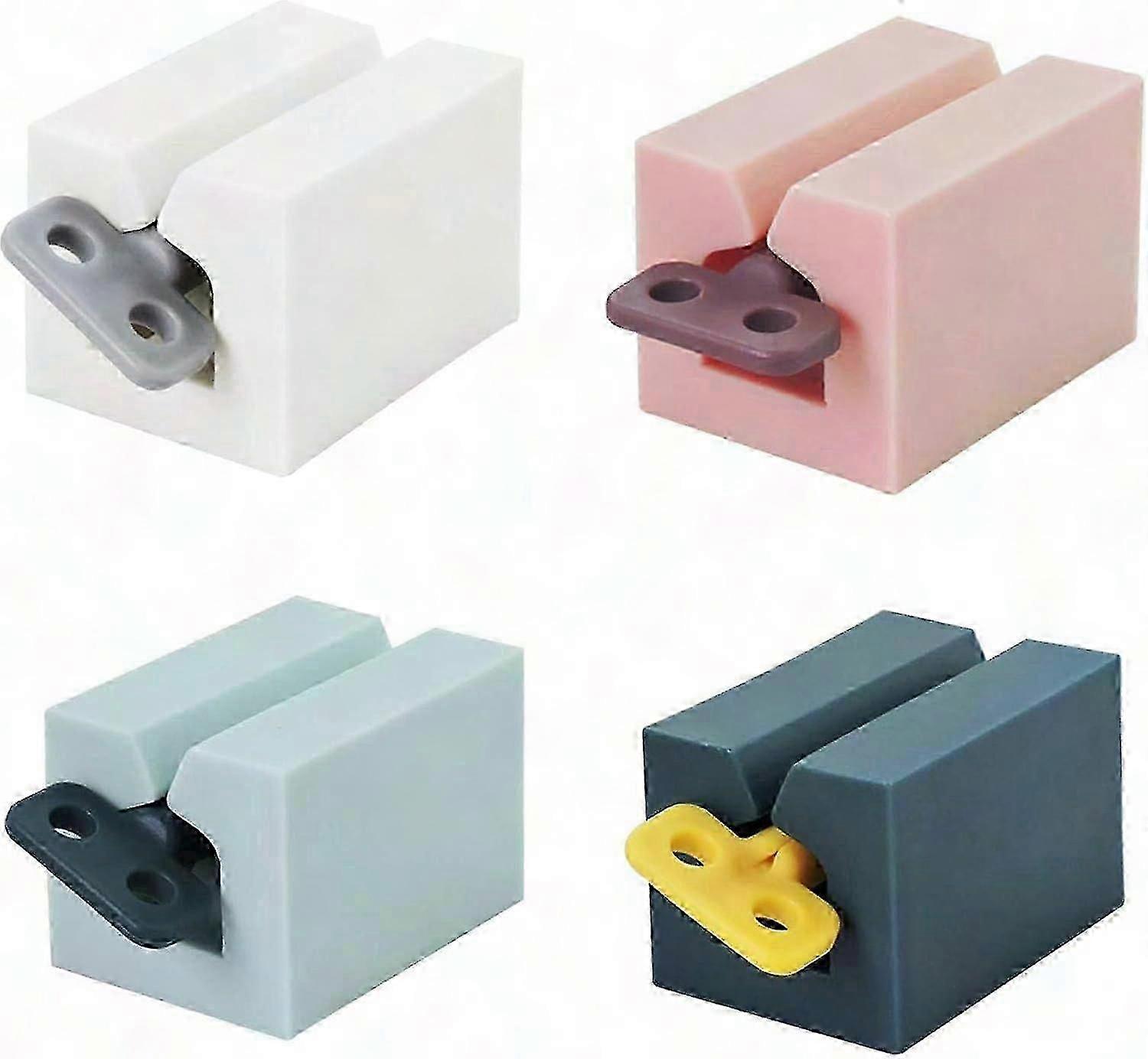 4-Pack Toothpaste Tube Squeezer Stand, Rotating Dispenser Holder for Bathroom Organization