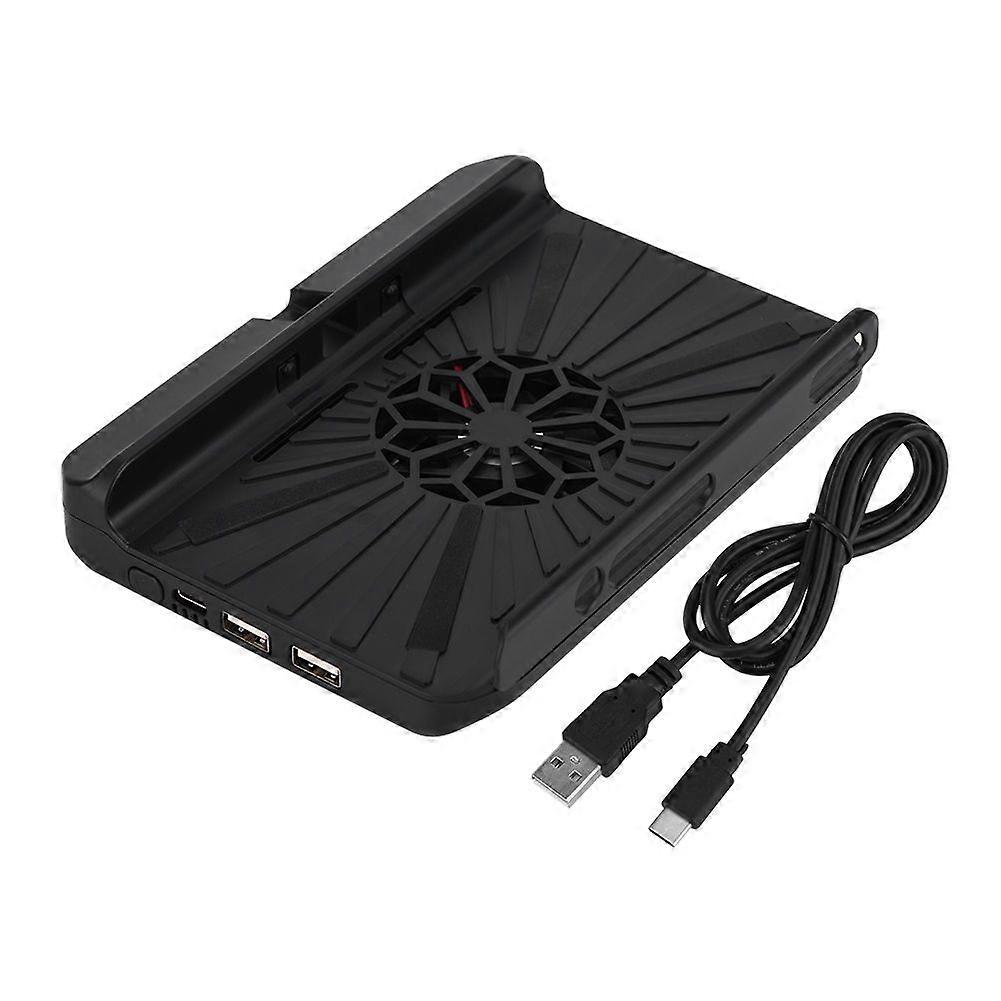 Multi Functional Cooling Stand Fans USB Powered Cooler Stand Cooling Pad for Switch Black