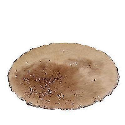 130Cm Bean Paste Plush Round Bedroom Carpet Round Cushion Az1921