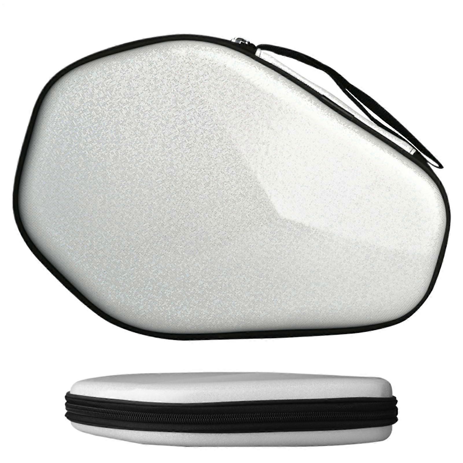 Table Tennis Paddle Bag Generic With Smooth Zip Reusable Organizer For 2 Rackets And 2 Balls Silver