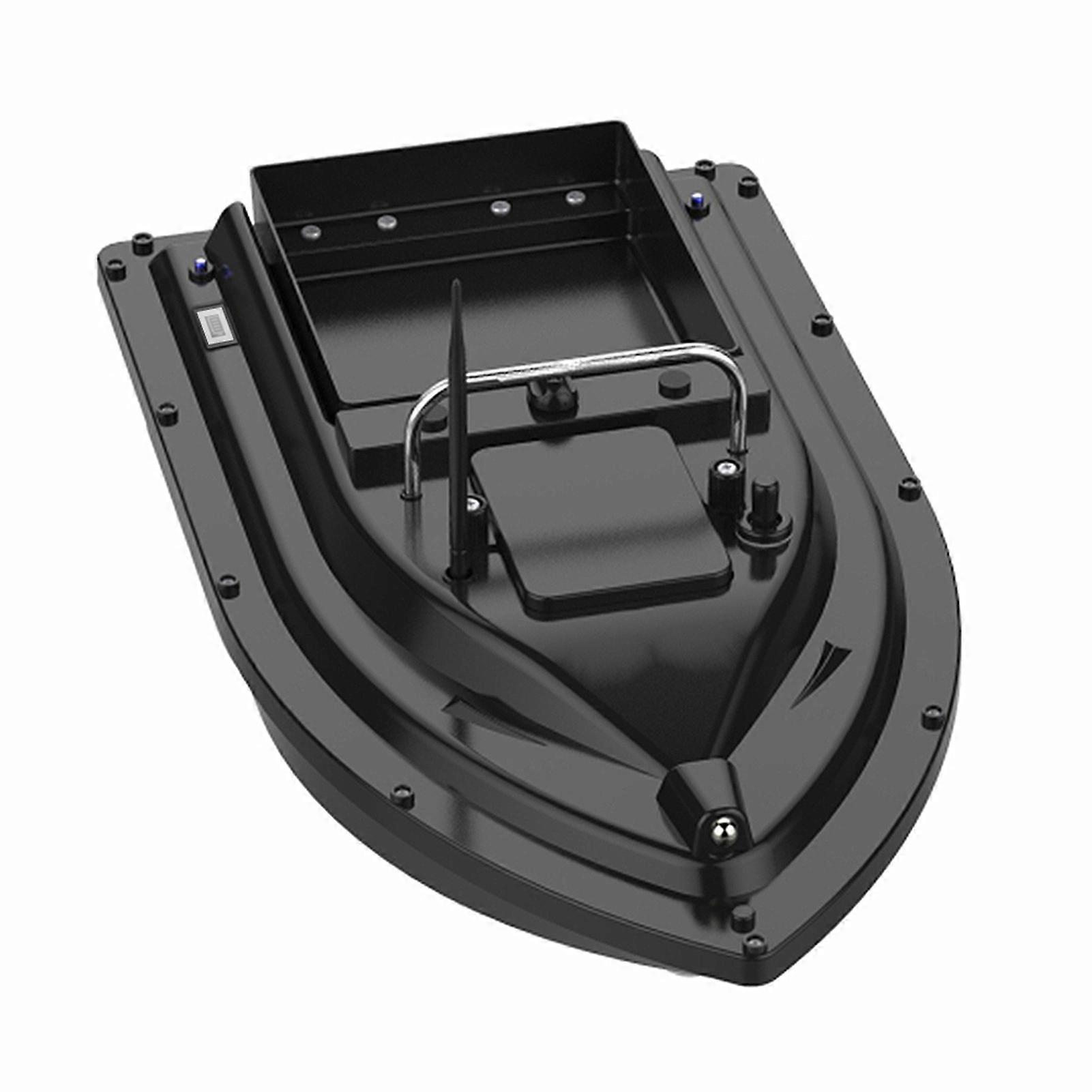 Wireless Remote Control Bait Boat 984ft Range 7.4V 12000mAh Black