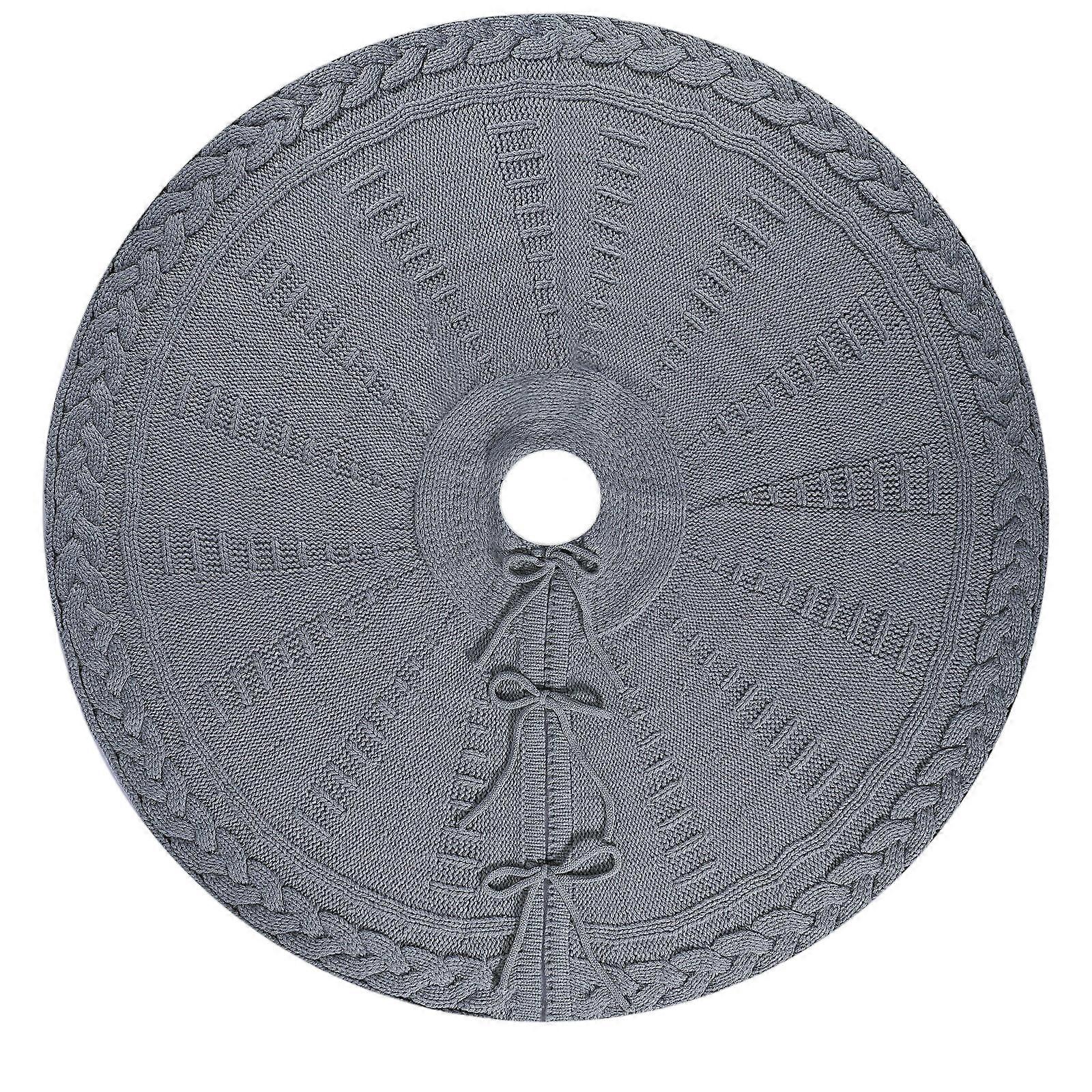 Knit Christmas tree skirts, multiple sizes available, suitable for multi-festival decoration