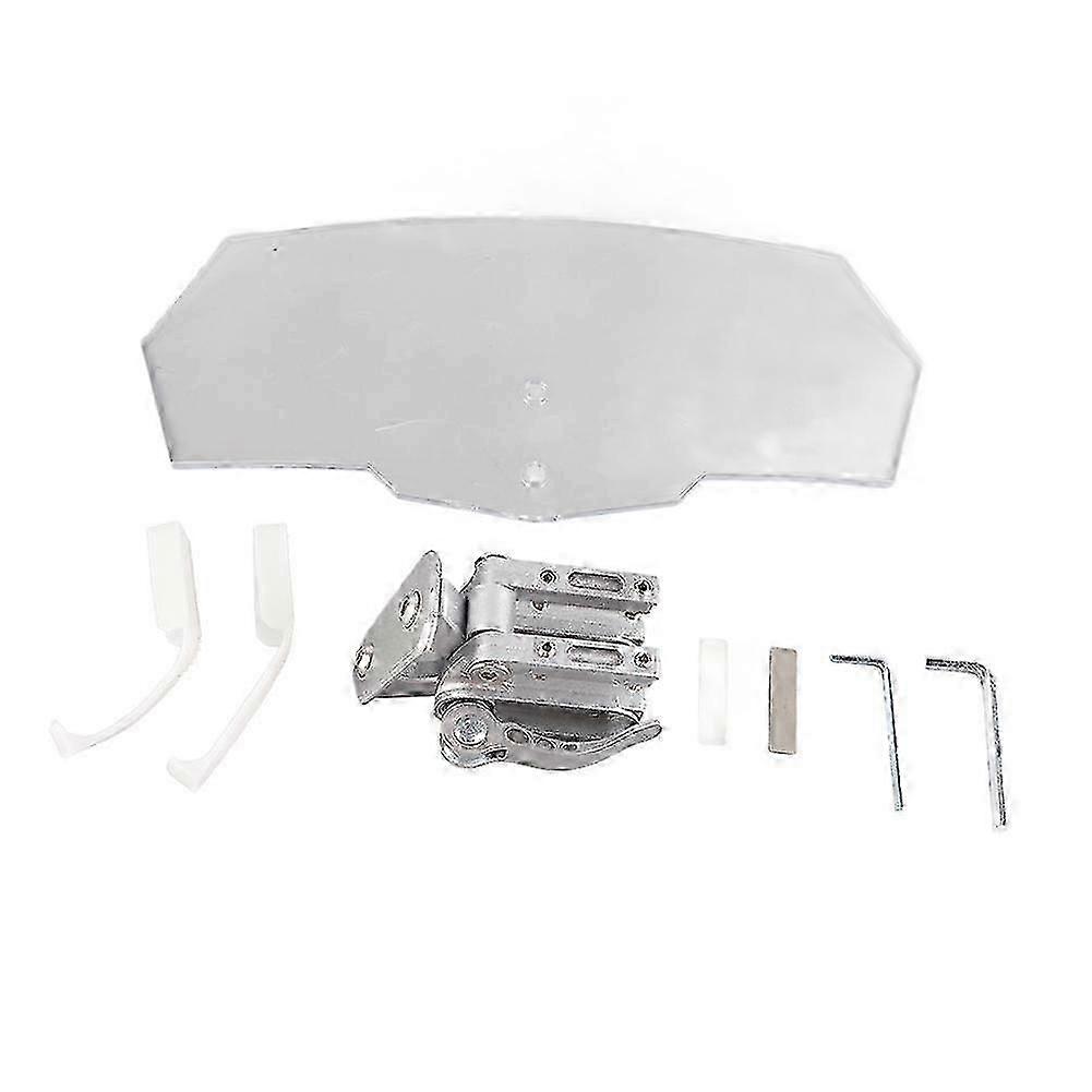 Universal Clear Transparent Windshield Wind Deflector with Smooth Edges for Motorcycles