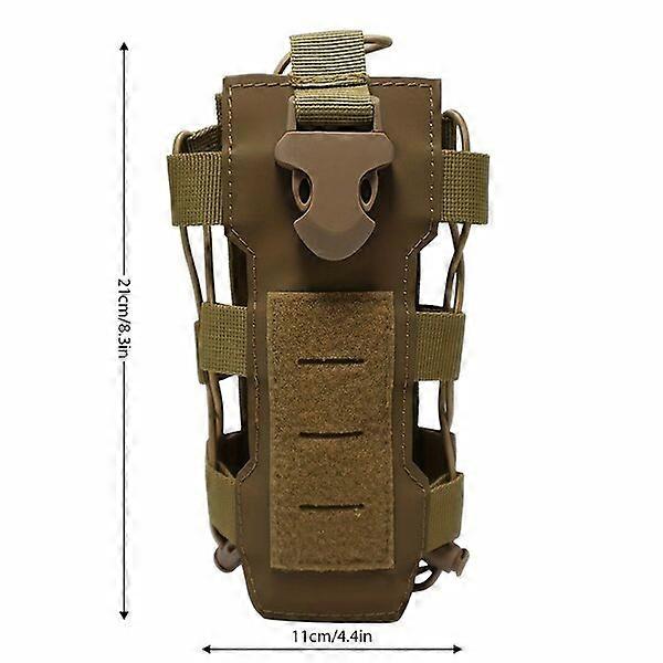 Tactical water bottle holder with adjustable elastic band, suitable for multi-size water bottles
