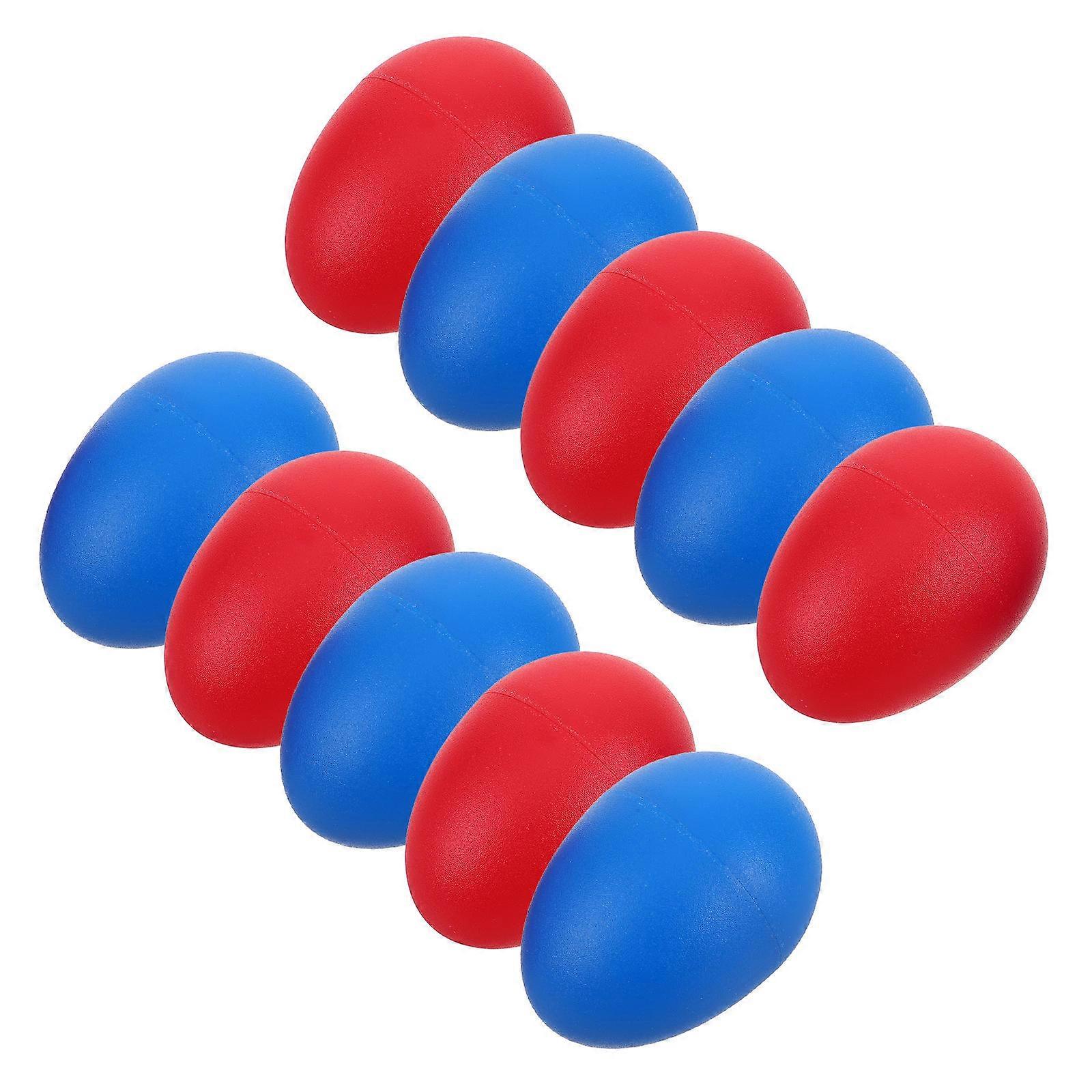 Plastic Egg Shakers Egg Toys For Kids Early Childhood Development Toys For Home Use Classroom Teaching 10Pcs