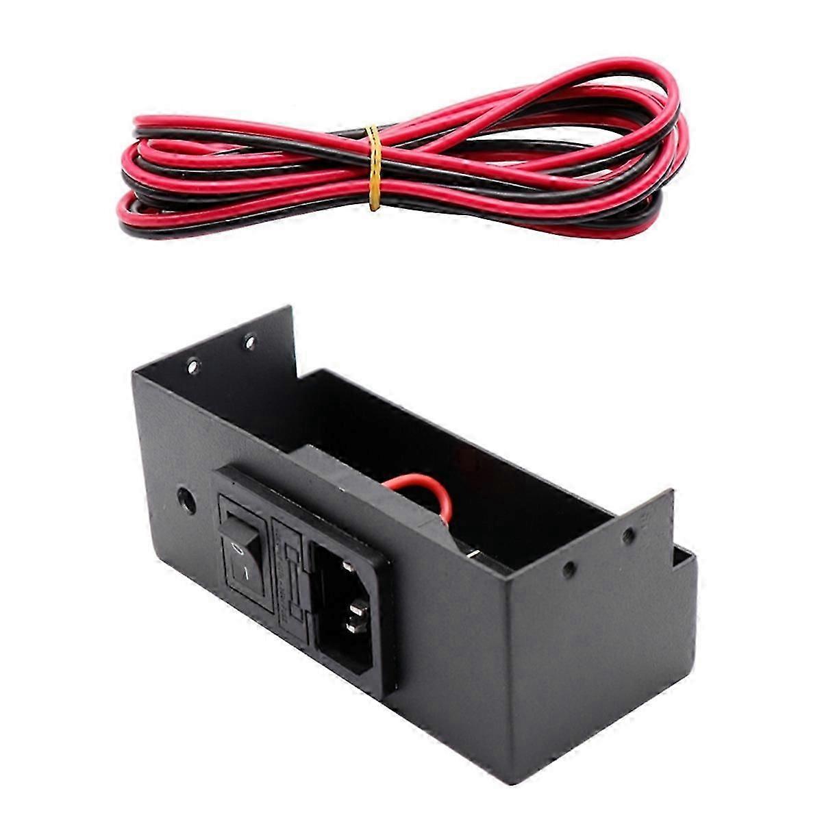 Upgrade for Ender3 CR10 3D Printer Power Shell 220V/110V 12V/24V 360W Power Supply Switch Male Socket with Fuse   hk