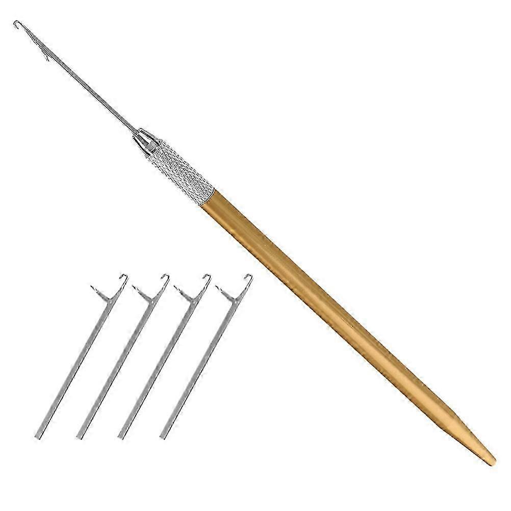 Crochet hook for loc maintenance, ergonomic design for comfortable styling