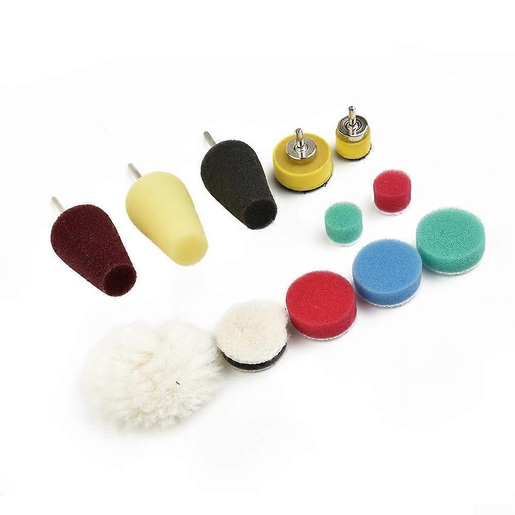 Polishing Sponge Pads for Drill 13Piece Car Waxing and Cleaning Set Foam Pads for Auto Detailing