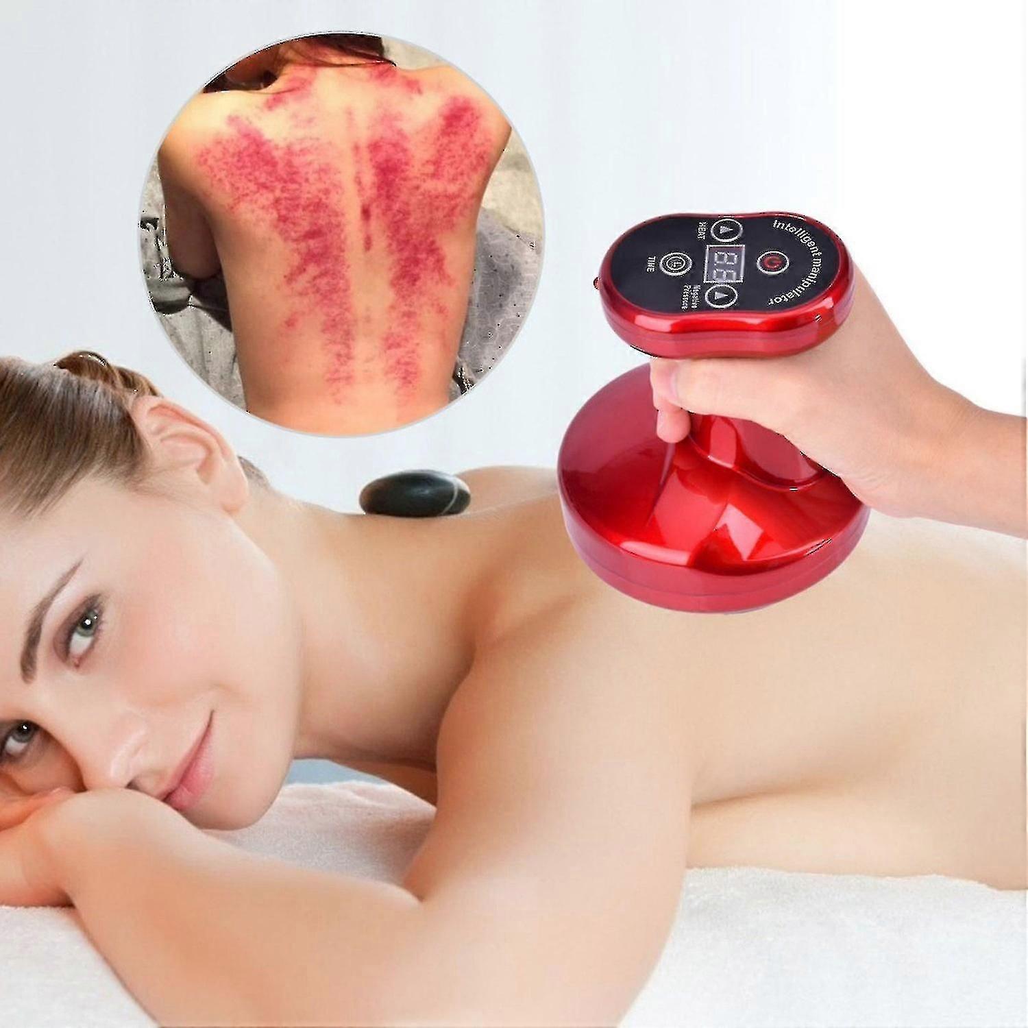 Electric Scraping Cupping Device Massage 9-block Heating Physiotherapy Device Dredging Device